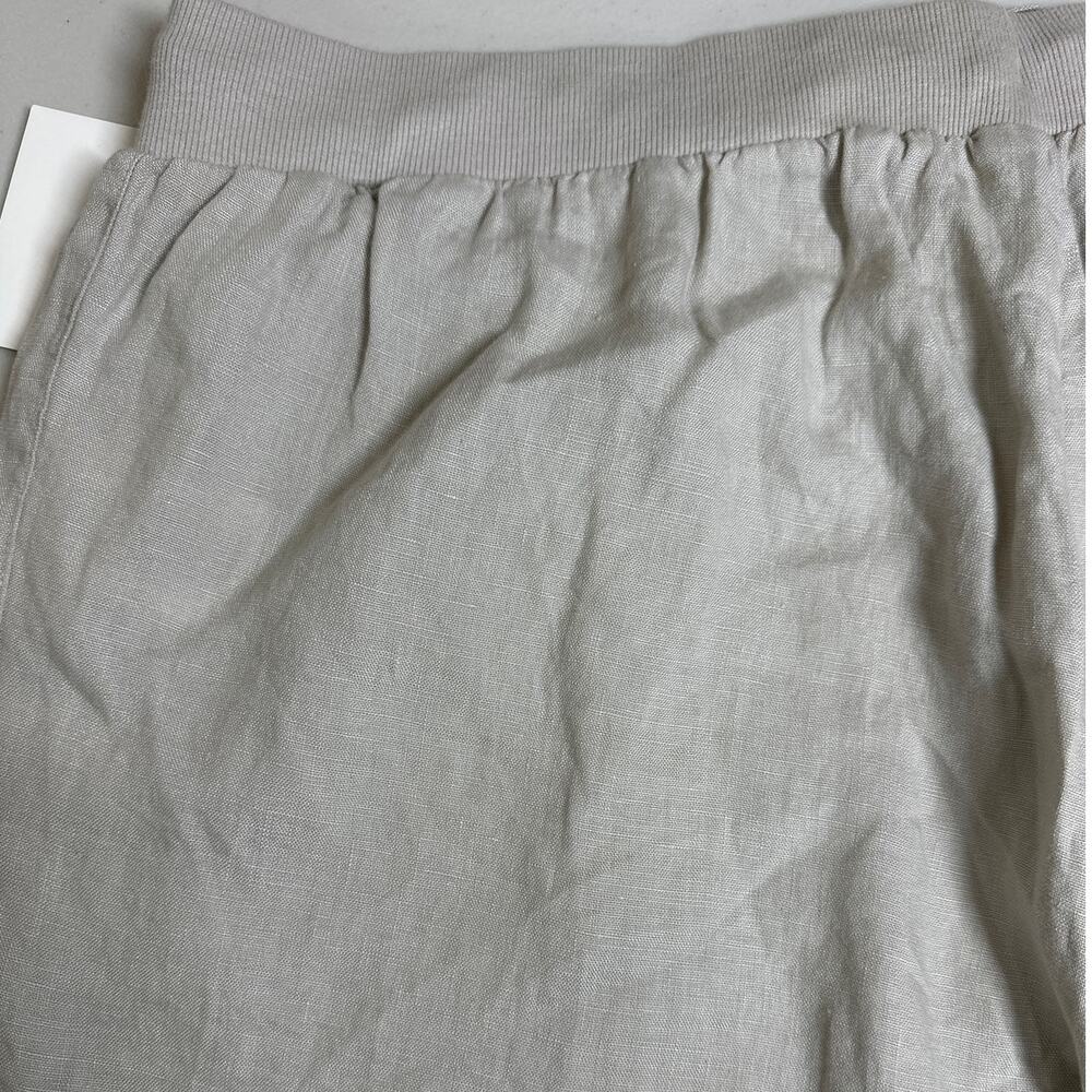 Ellen Tracy Women's Beige Tan Wide Leg Linen Pants Pull On Drawstring Size 1X - Picture 7 of 10